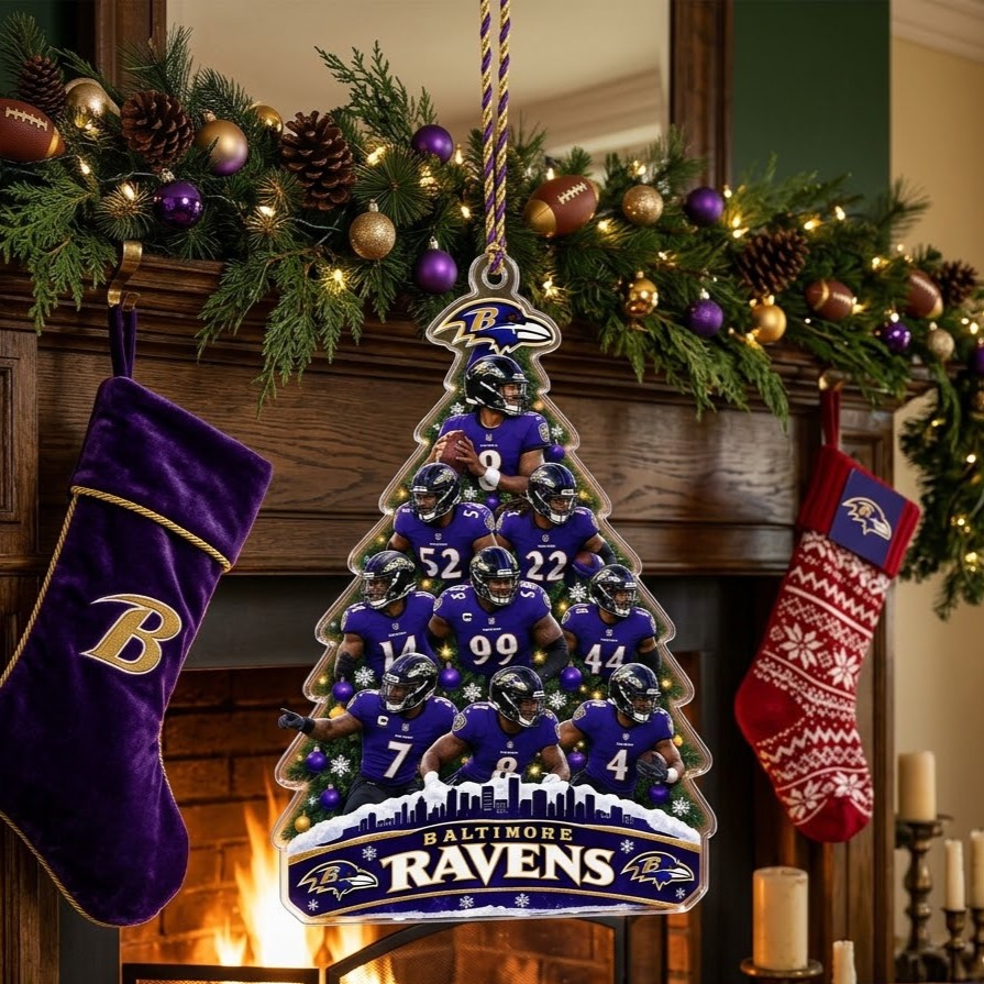 Team Spirit Acrylic Christmas Ornament, UV-Printed